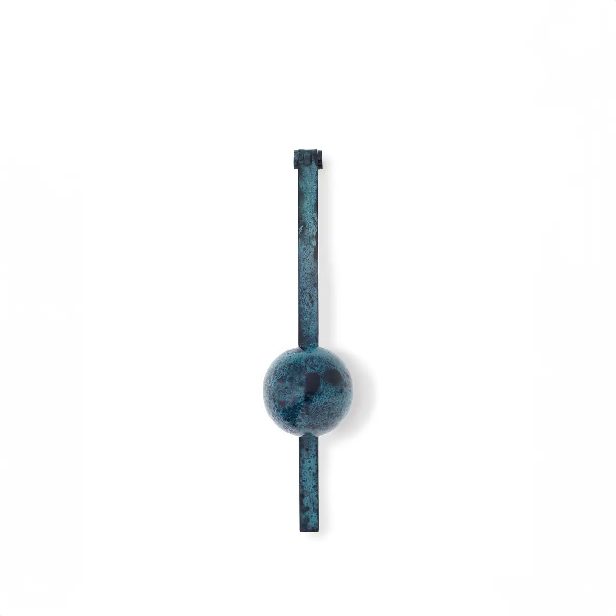 Klonk Türklopfer blau oxidiertes Messing