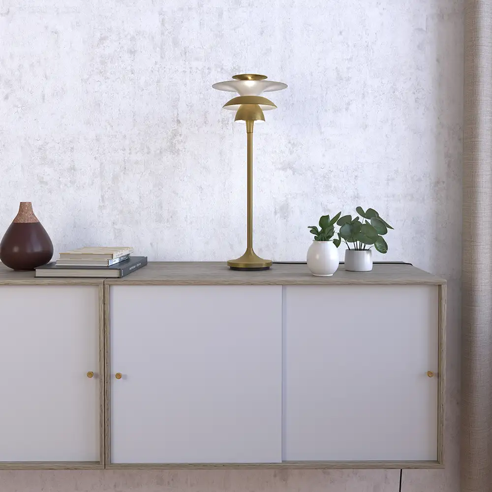 Picasso Tischleuchte 460 mm Antikes Messing