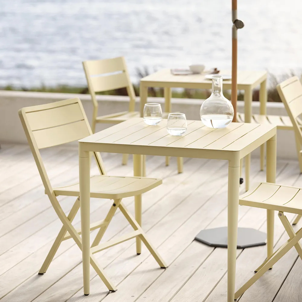 Bigby Esstisch 76x76 cm Zitrone