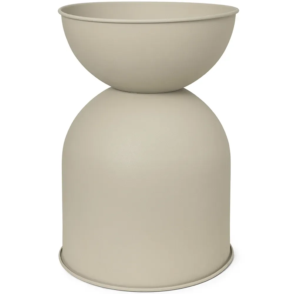 Hourglass Übertopf Medium Cashmere