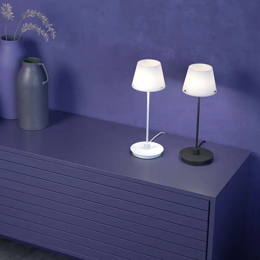 Gil il Grande Tischleuchte schwarz G9 