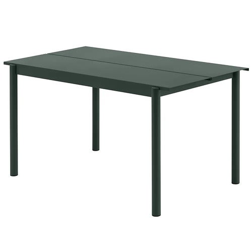 Linear Steel Esstisch 140X75 cm Dark Green