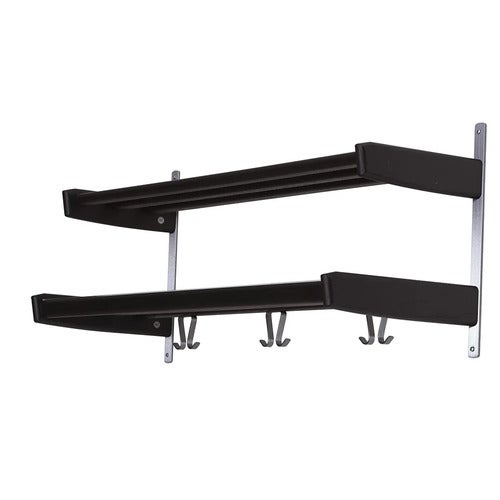 Meja Hutablage 90 cm 2 Einlegeböden Eiche schwarz gebeizt