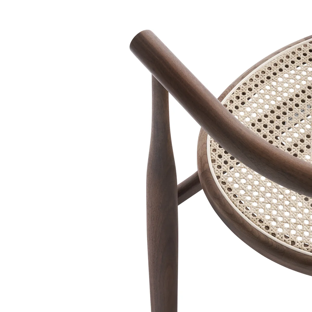 Armlehnstuhl Bukowski Rattan Nussbaum