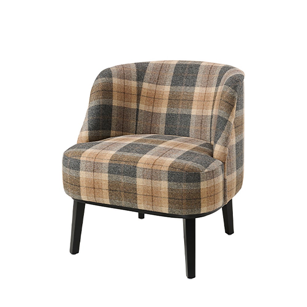 Fairfax Stoffsessel Alister plaid brown