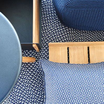 Divine Ornament Kissen 50x50 cm Blau