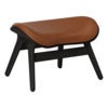 A Conversation Piece Ottoman Fußhocker Black Oak/Umage Leather Cognac