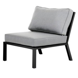 Belfort mittlerer teil   inklusive Kissen schwarz / Peral Grey