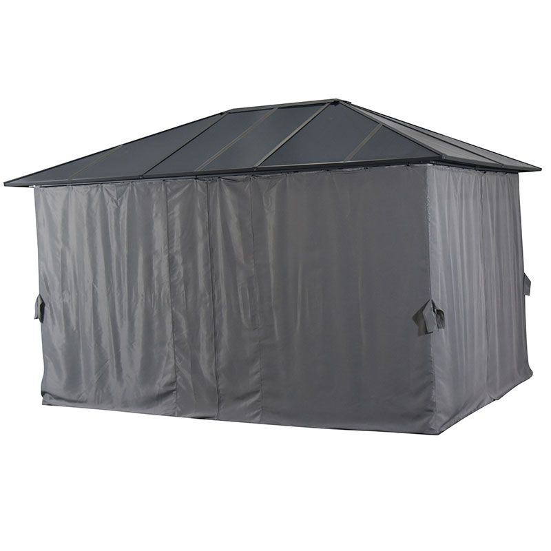 Scopello Pavillon 300x400 cm anthrazit/grau