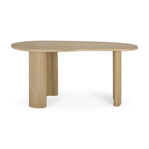Boomerang Schreibtisch Lackierte Eiche 160x83 cm