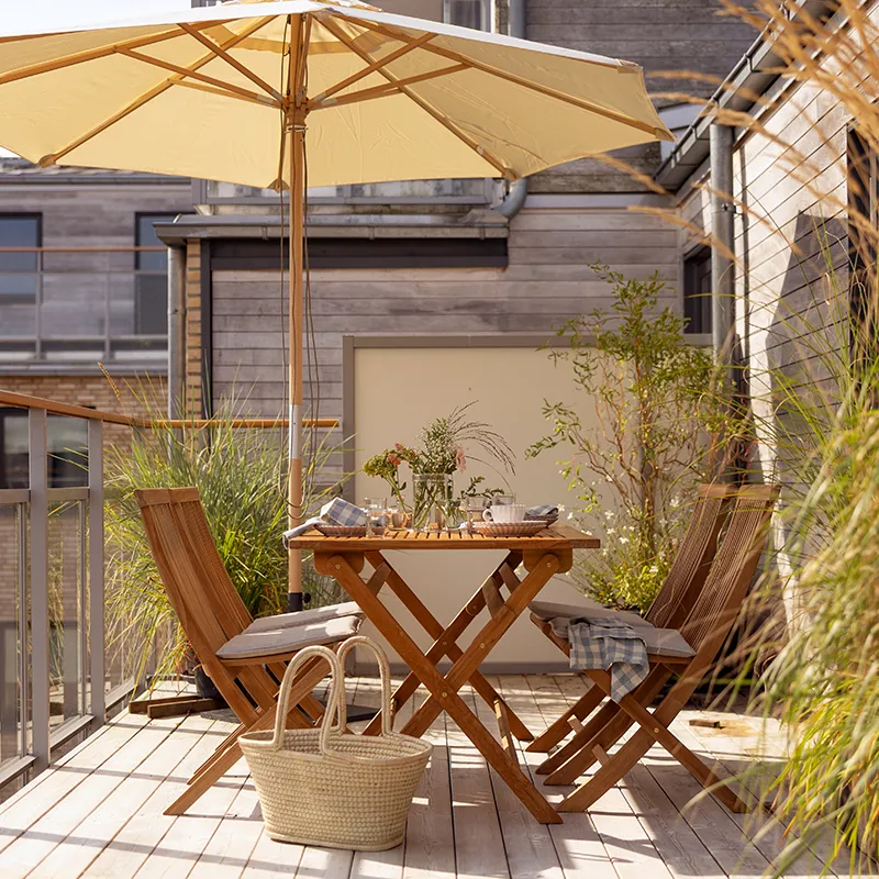 Turin Esszimmerstuhl Natur Teak 