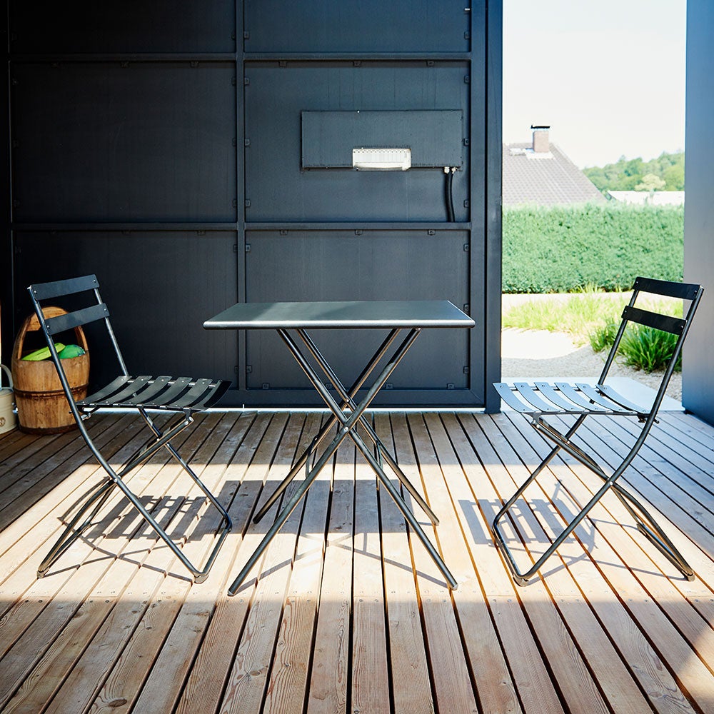 Federstuhl anthrazit Stahl