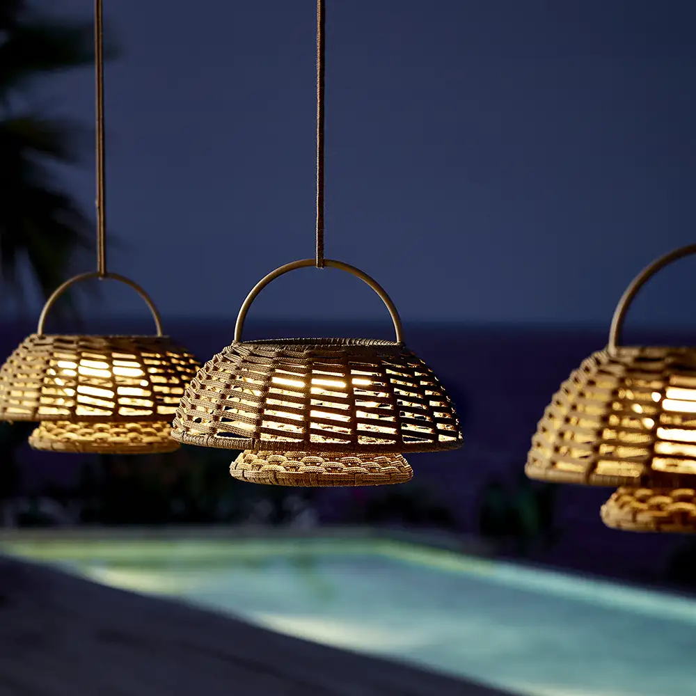 Illusion lampe t/suspension Graphit, Soft Rope