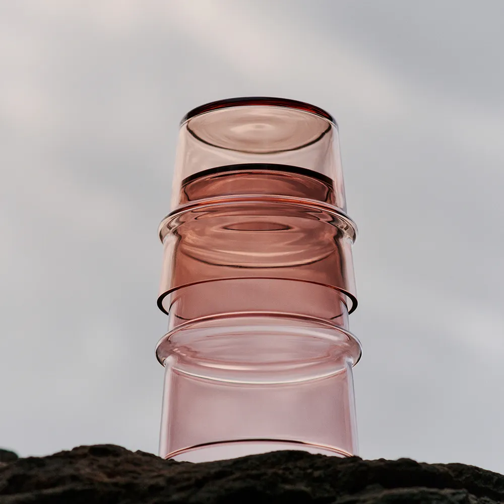 Boya Niedriges Trinkglas 2er-Pack - Mauve