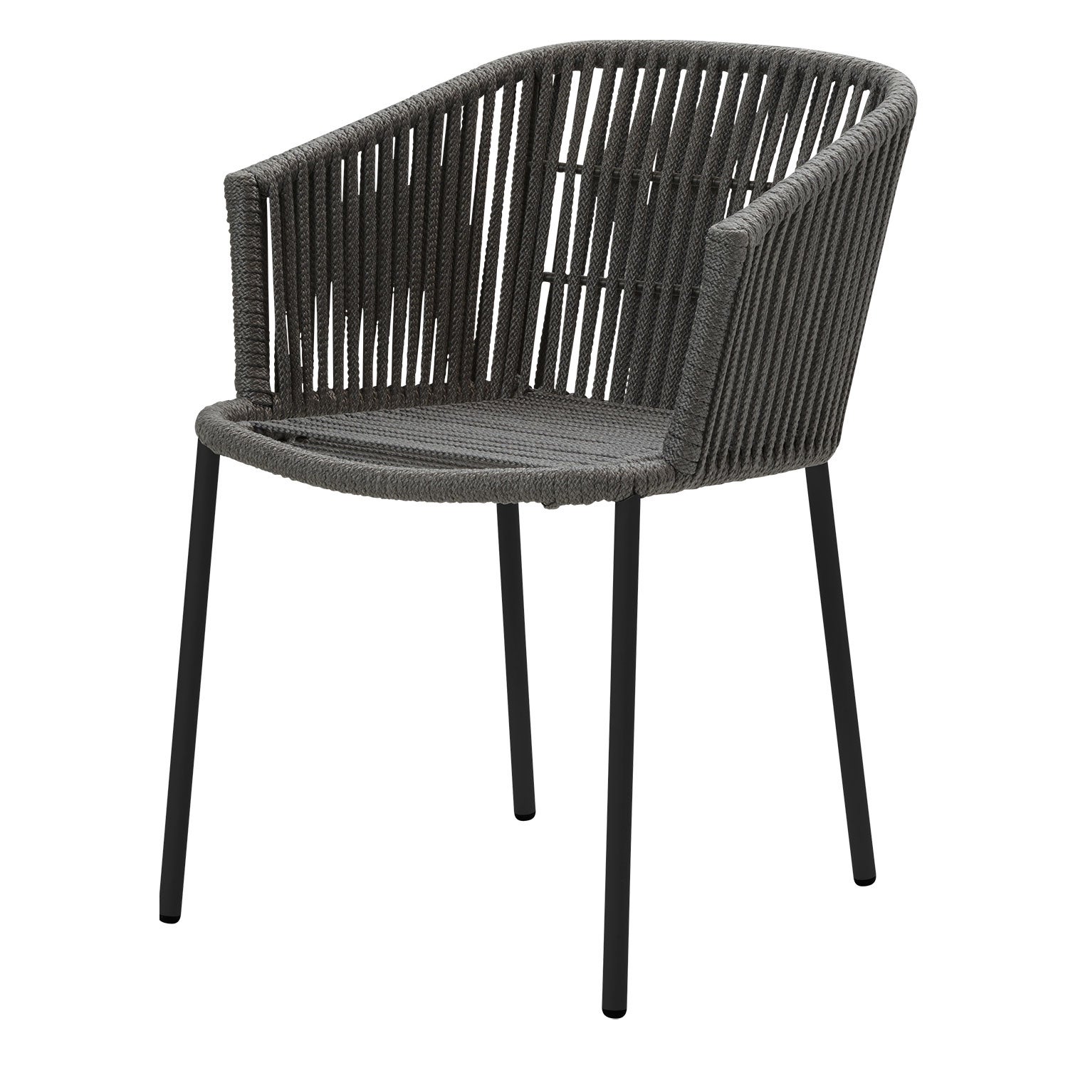 Moments Stapelbarer Stuhl Dunkelgrau