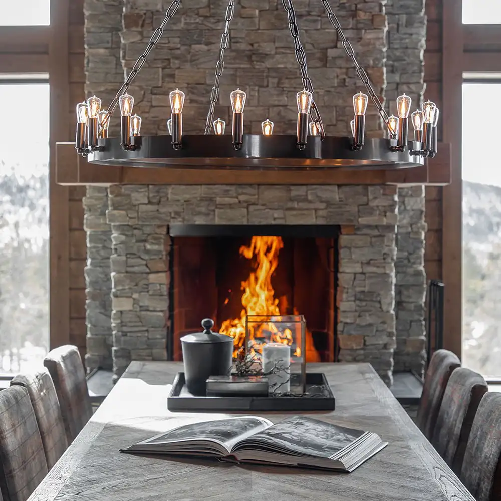 Deckenleuchte Crown 105 cm Eisen