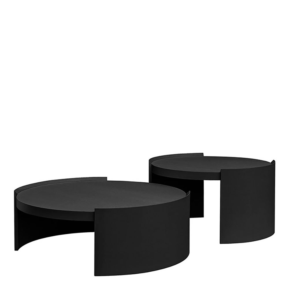 OAKLAND Couchtisch Ø100 Schwarz