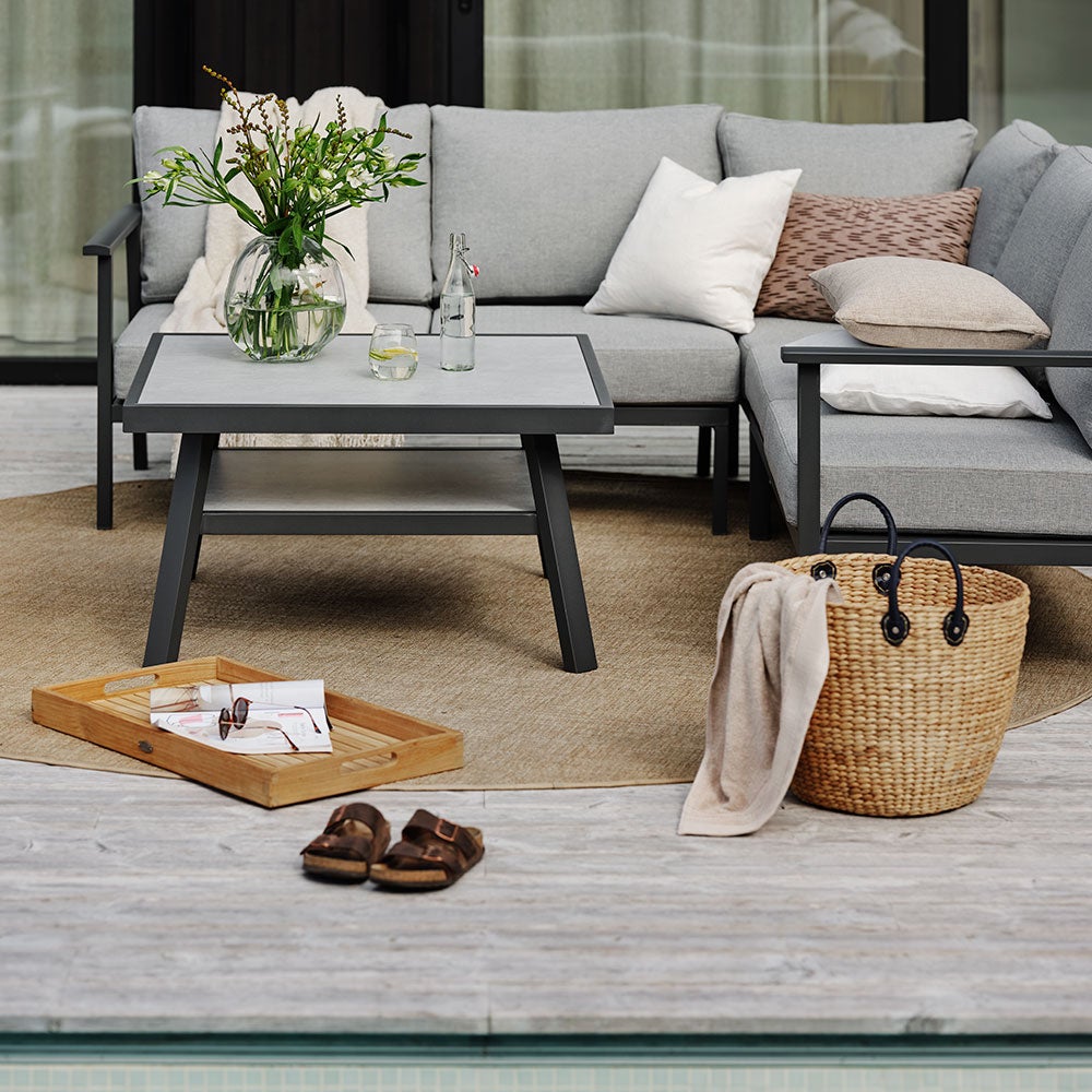 Samvaro Eckstück anthrazit/perlgrau