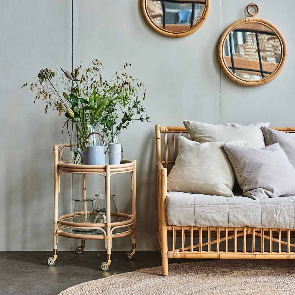 Servierwagen Romeo Rattan Natur