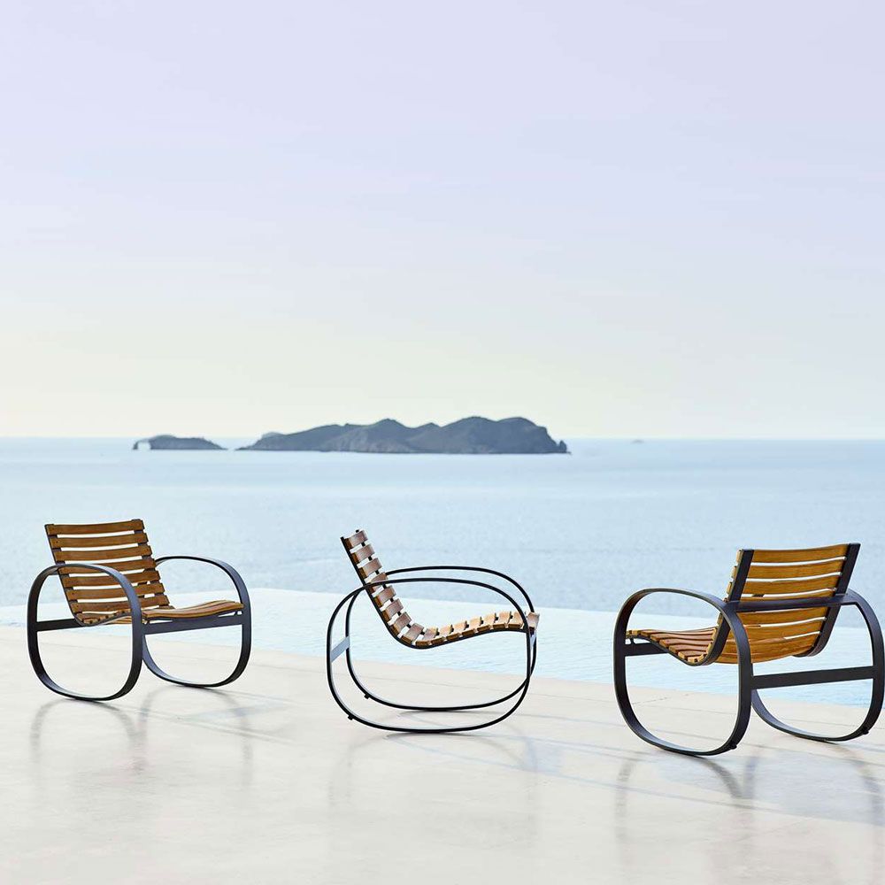 Parc Schaukelstuhl Teak/Aluminium