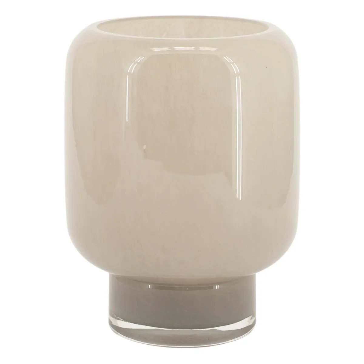 Solenne small 15,5x15,5x19,5 cm Glas taupe