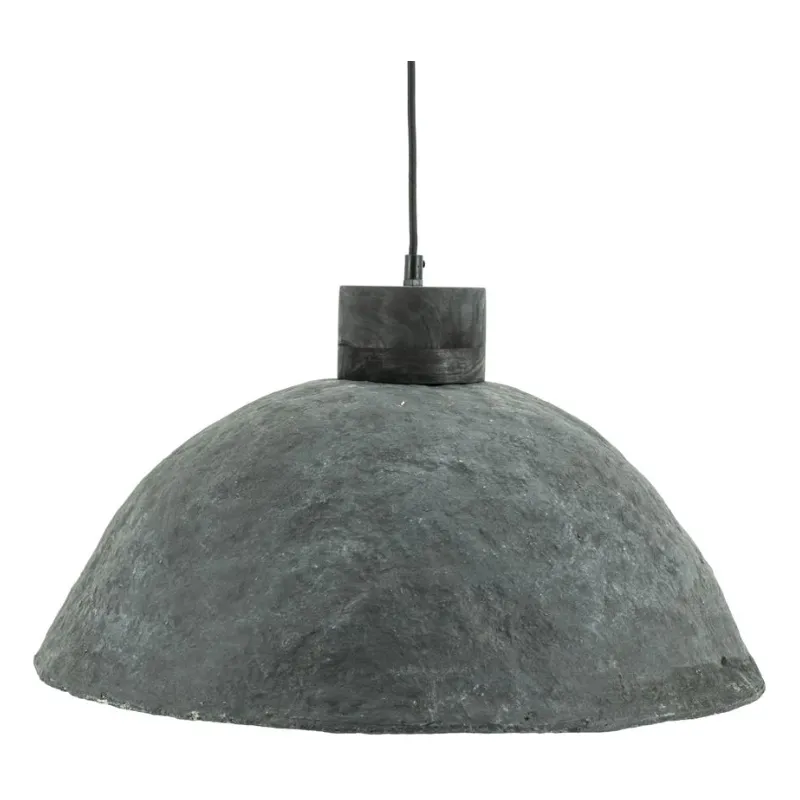 lamp Sana large Pendelleuchte 50x50x50 cm Holz grau