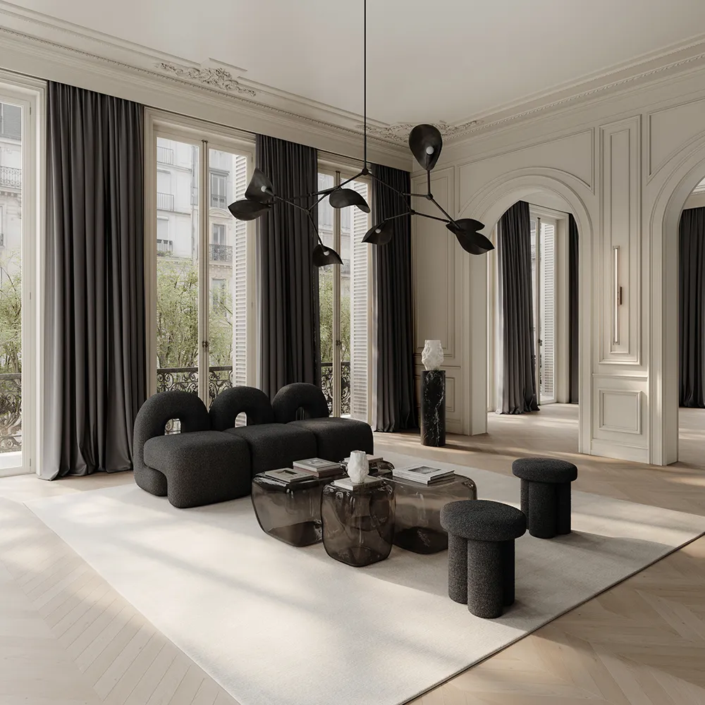 Daiku Lounge-Sessel – Tiefes Taupe