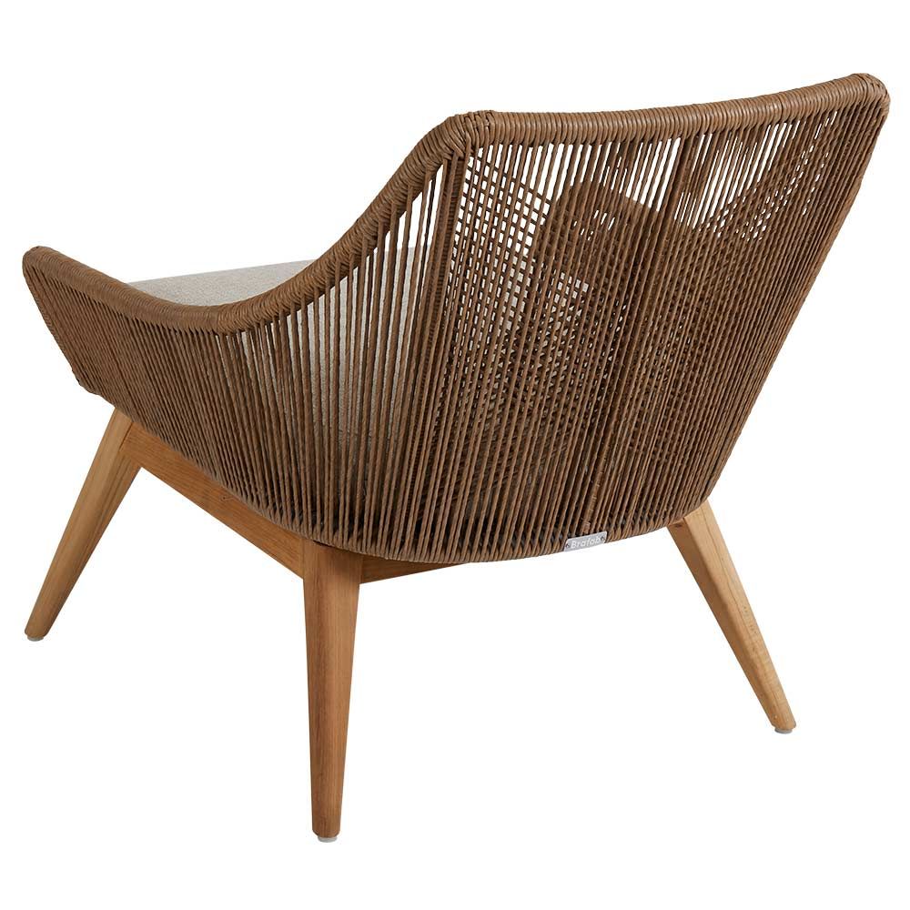 Sessel Hazel aus Teakholz/künstlichem Rattan