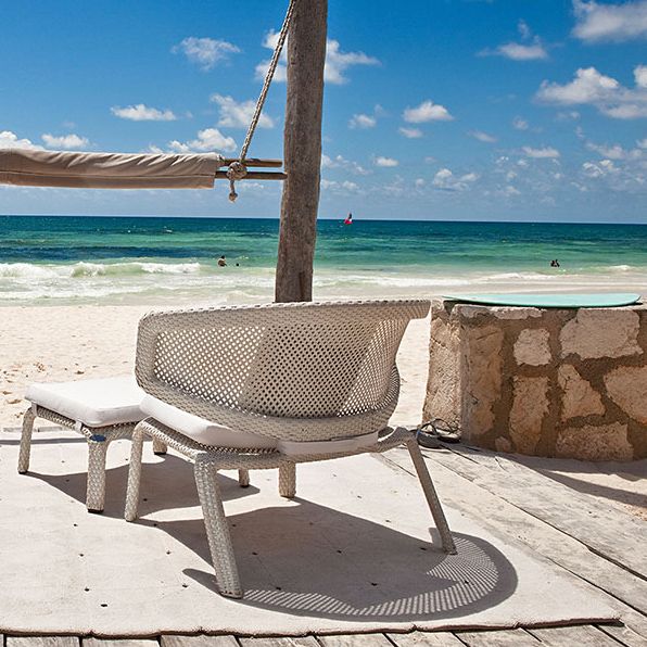 Seashell lounge armchair weiß 