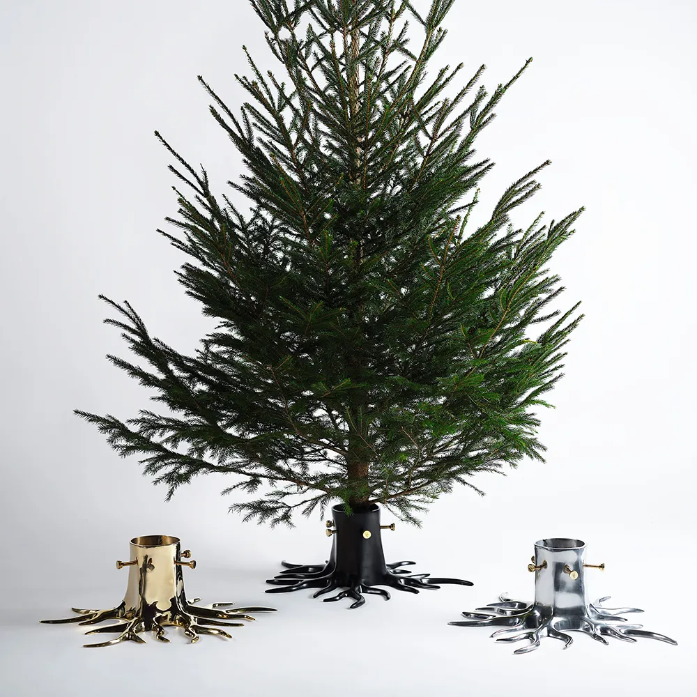 Weihnachtsbaumsockel Gold