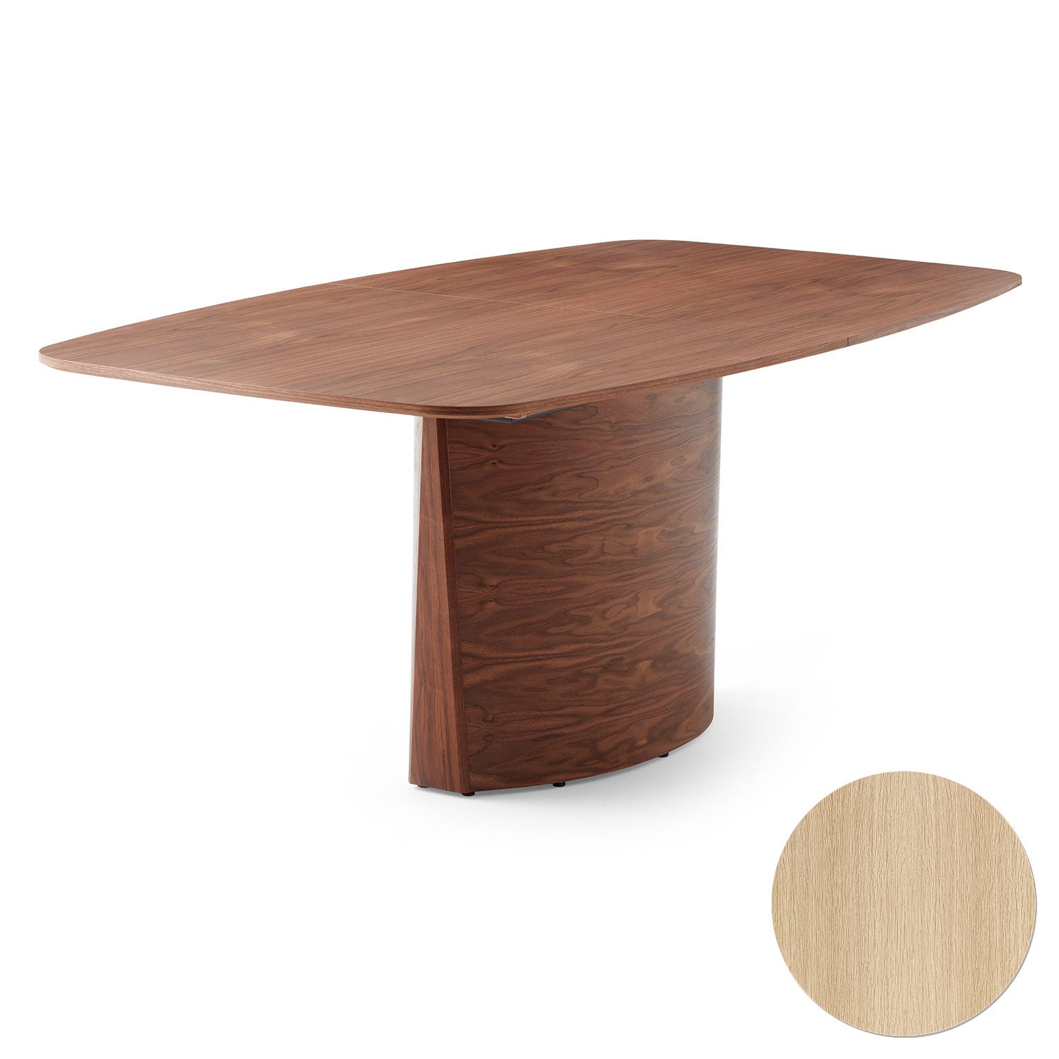 Sm116 Tisch Eiche Lack 142-182X102X74Cm 