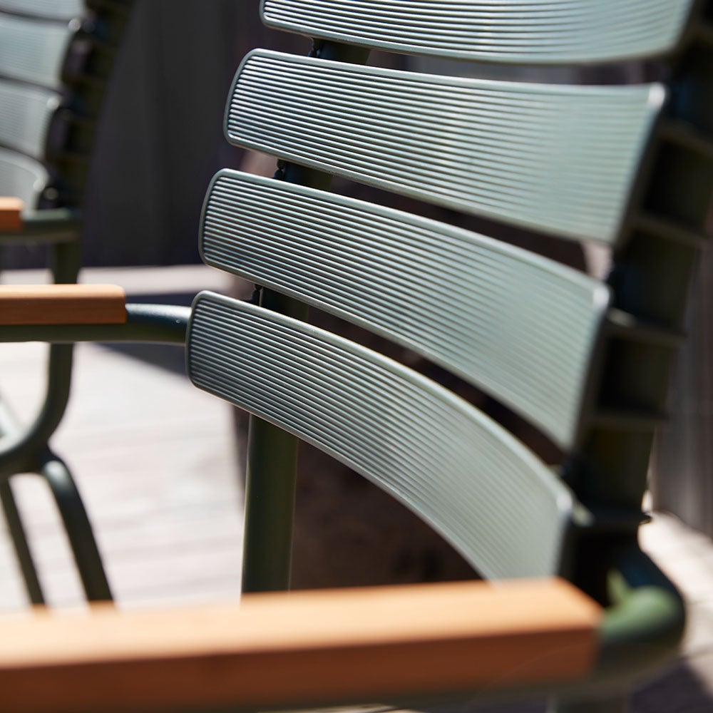 ReCLIPS Dining Chair Schwarz/Schwarz Aluminium Bambus