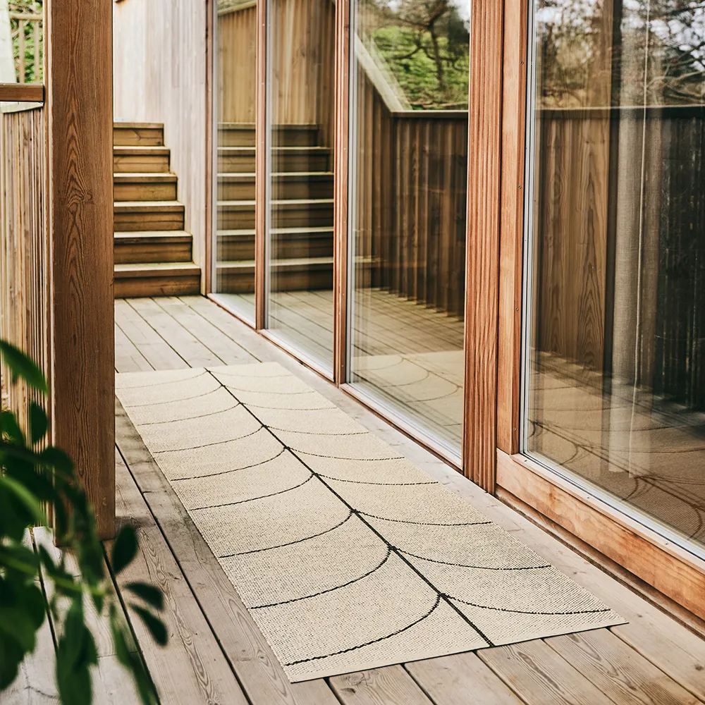 Gewebter Teppich Leif Dark Brown 70x180 cm