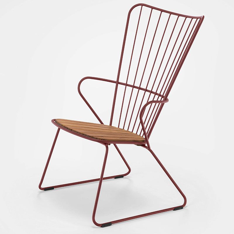 Paon Lounge Chair Paprika Stahl