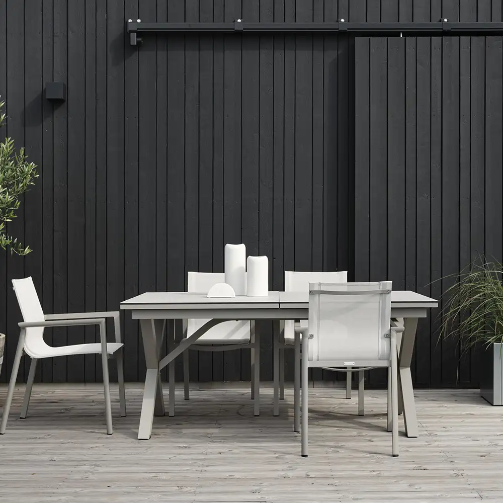 Hillmond Esstisch 100x166-226 khaki Hochdrucklaminat