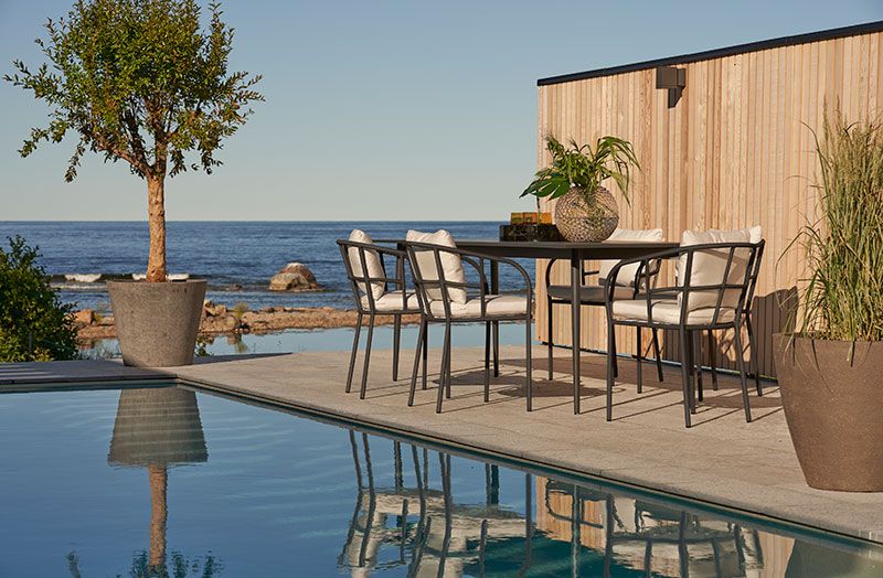 Saltö Esstisch 240X86 cm Dunkelgrau