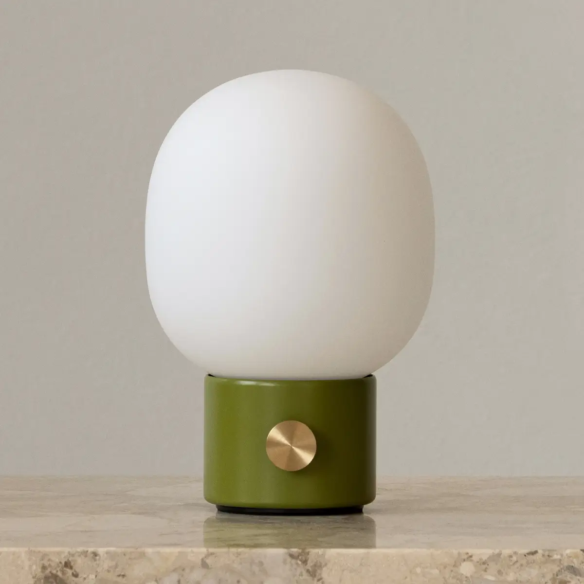 JWDA Tragbare Lampe Stahl Staubiges Grün
