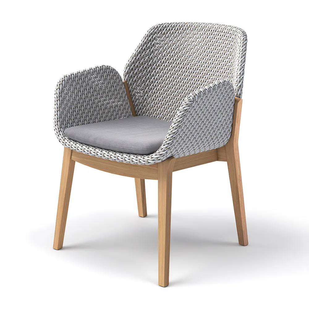 CALADIO Armlehnstuhl DF3 teak 0205 kapok 0239