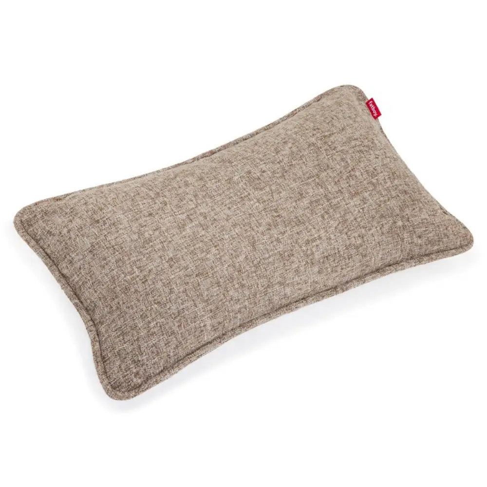 recycled puff kissen boucle brown