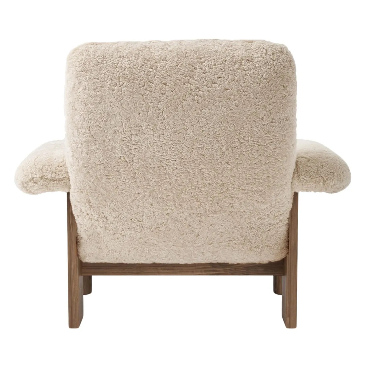 Brasilia Loungesessel Walnuss, Sheepskin Nevotex Nature