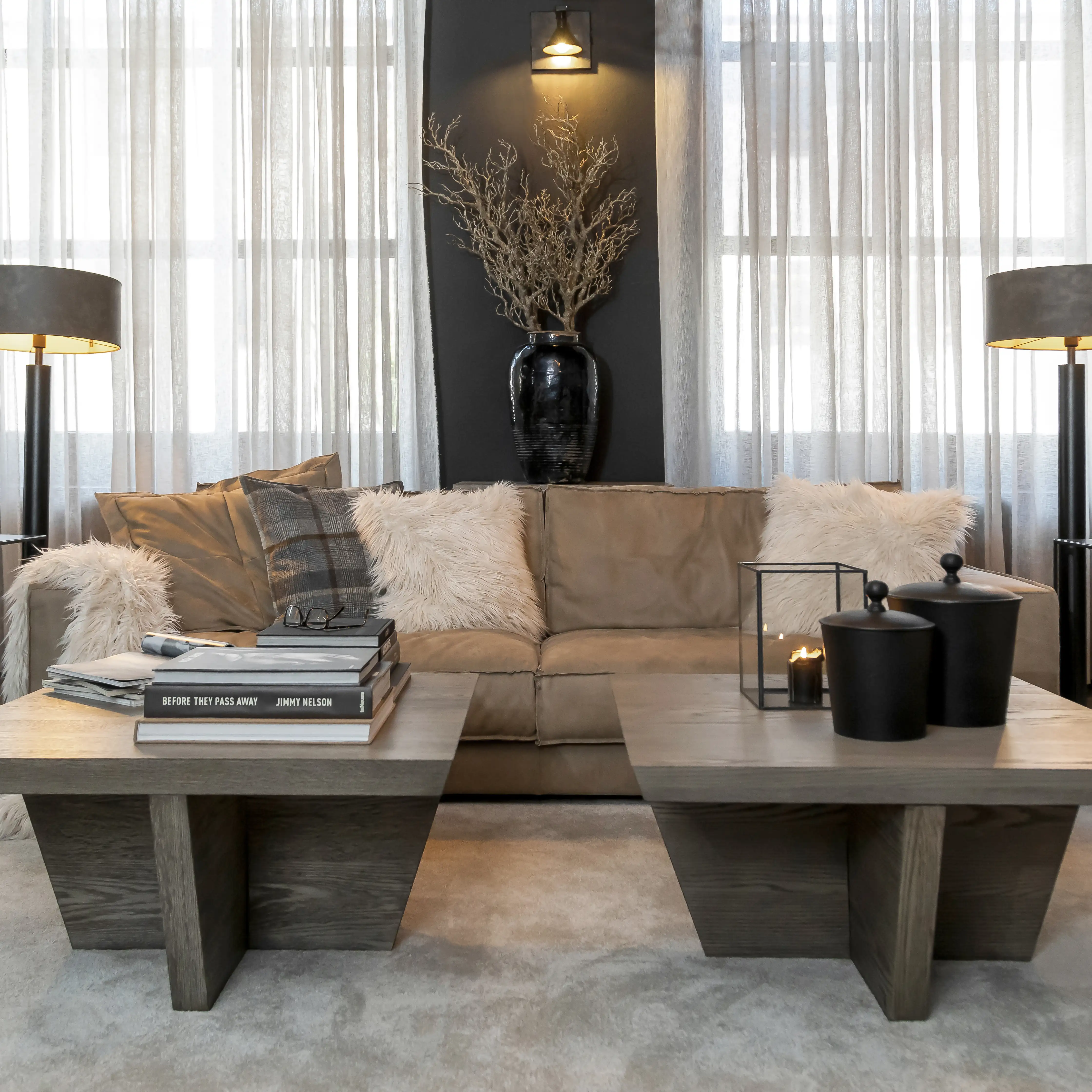 Trent Couchtisch 90X90 cm Antique Grau