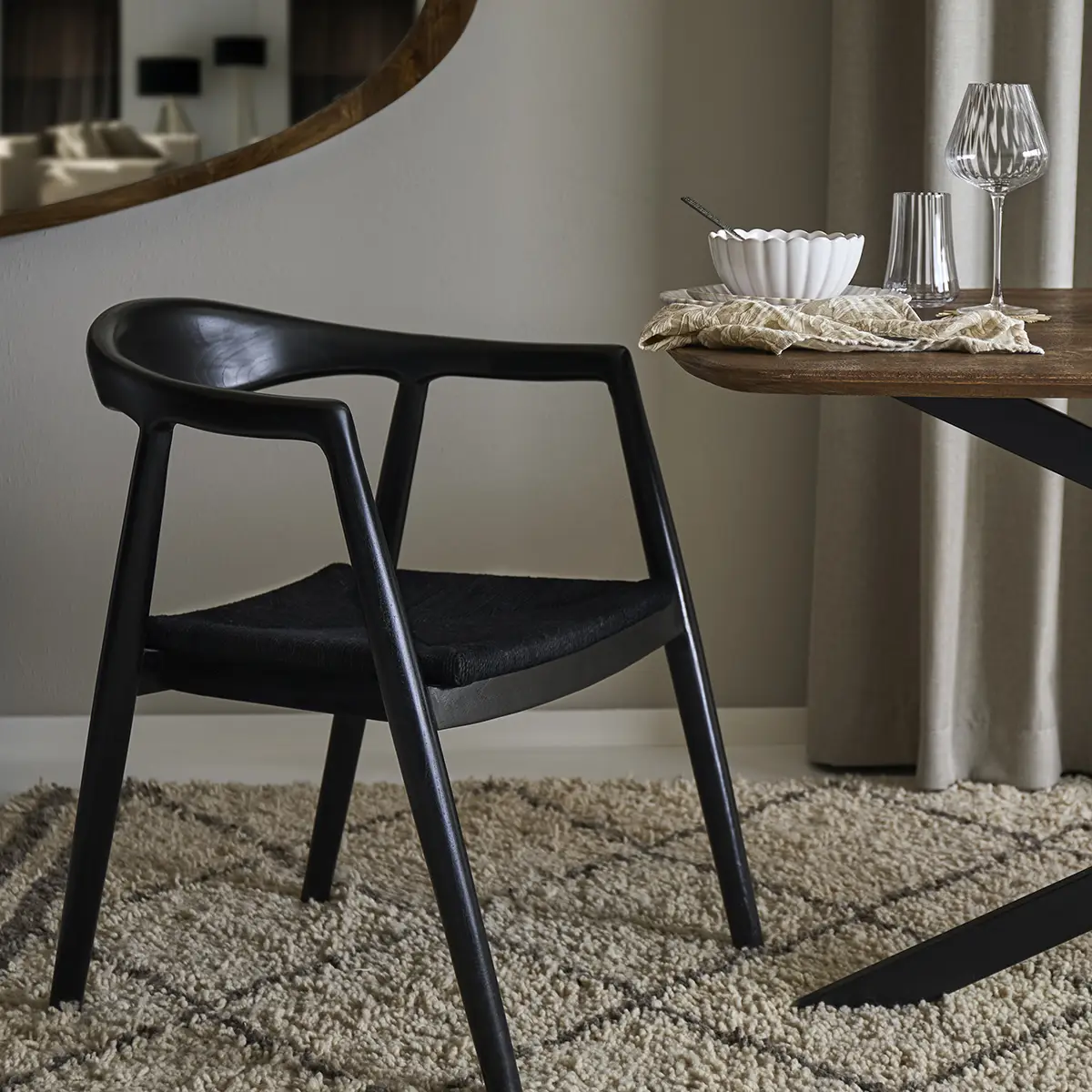 PORTLAND Sessel Schwarz