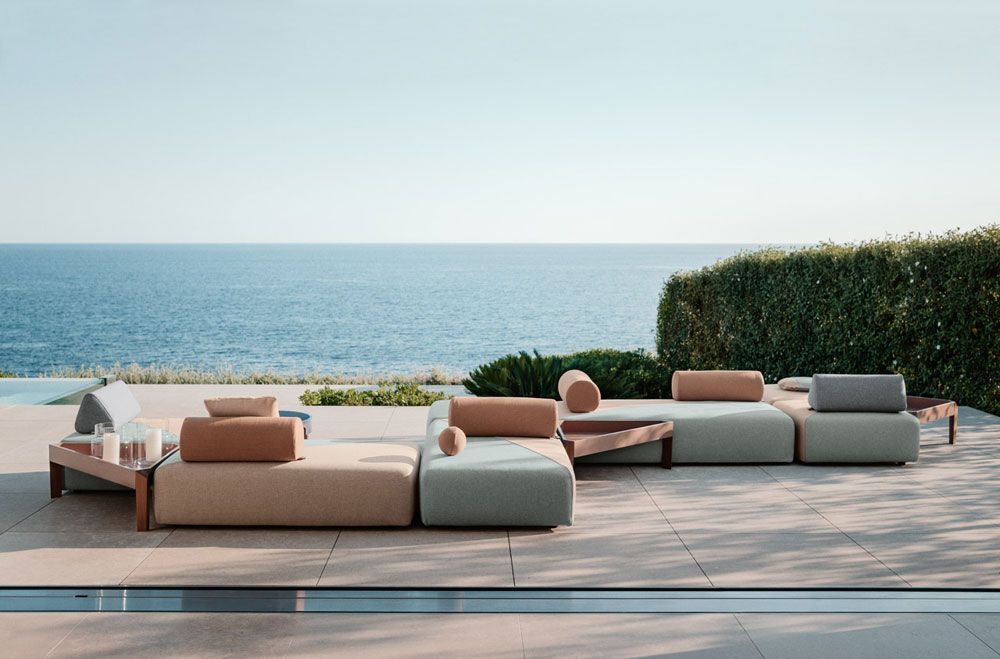 BRIXX Rückenkissen Dreieck 664/twist dunkel türkis 