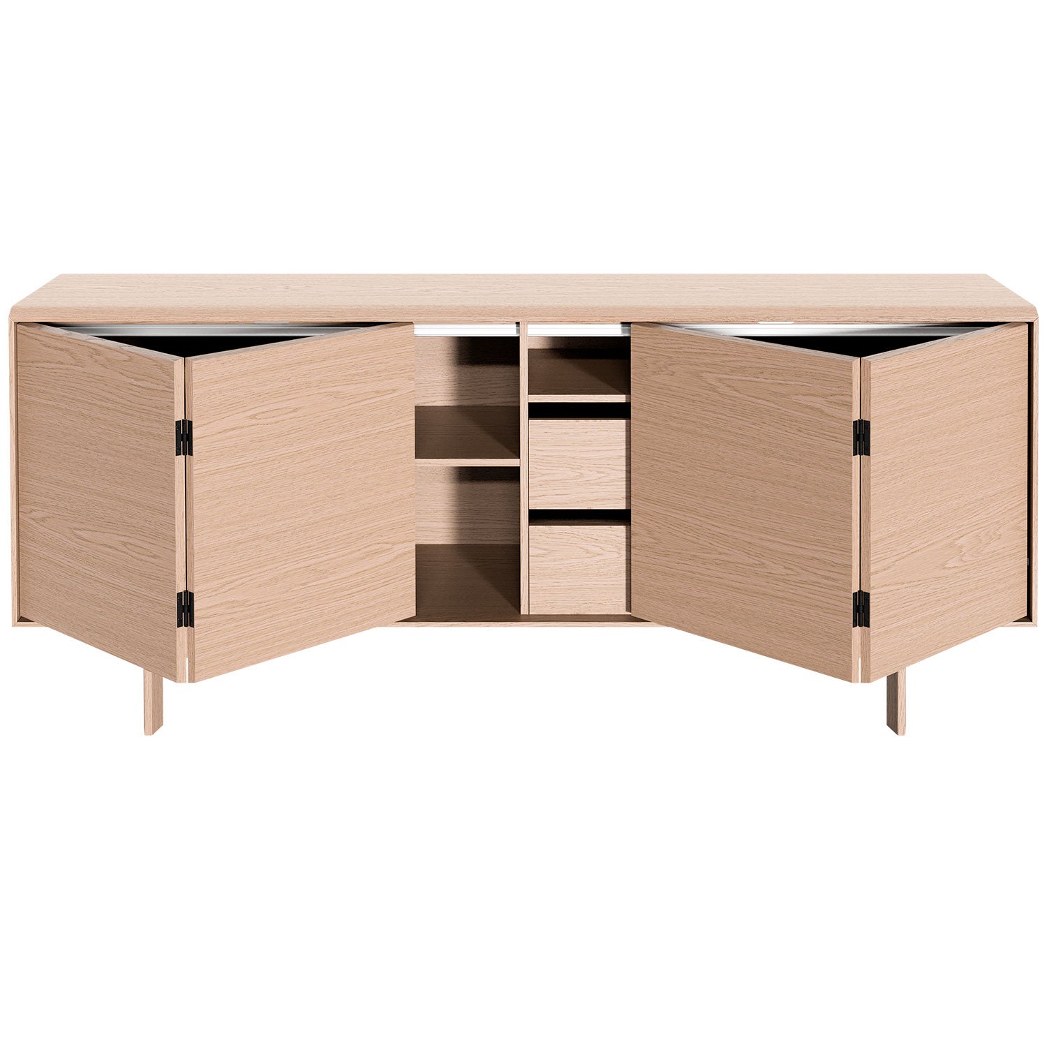 Sm544 Anrichte Eiche Weißöl 190X43X85Cm 