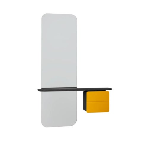One More Look Spiegel Schwarze Eiche Saffron Yellow