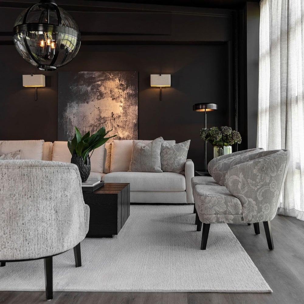  Serena Stripe Kissenbezug 50x50 cm-Oyster