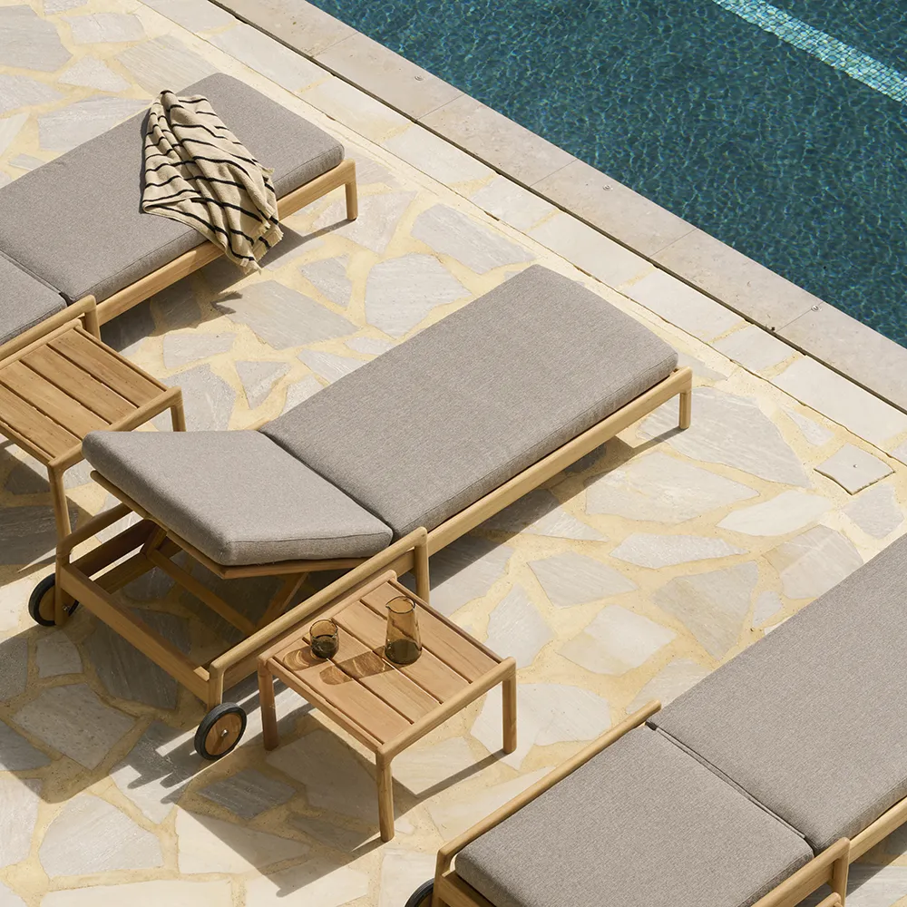 Jack Sonnenliege Teak/Mokka