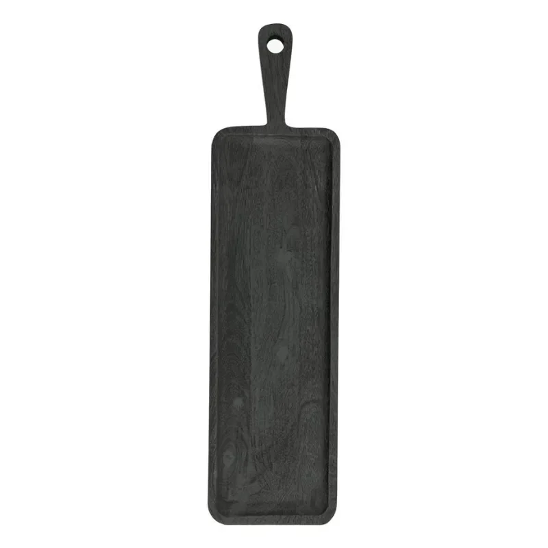 Plancha large 74x20x4 cm Holz schwarz