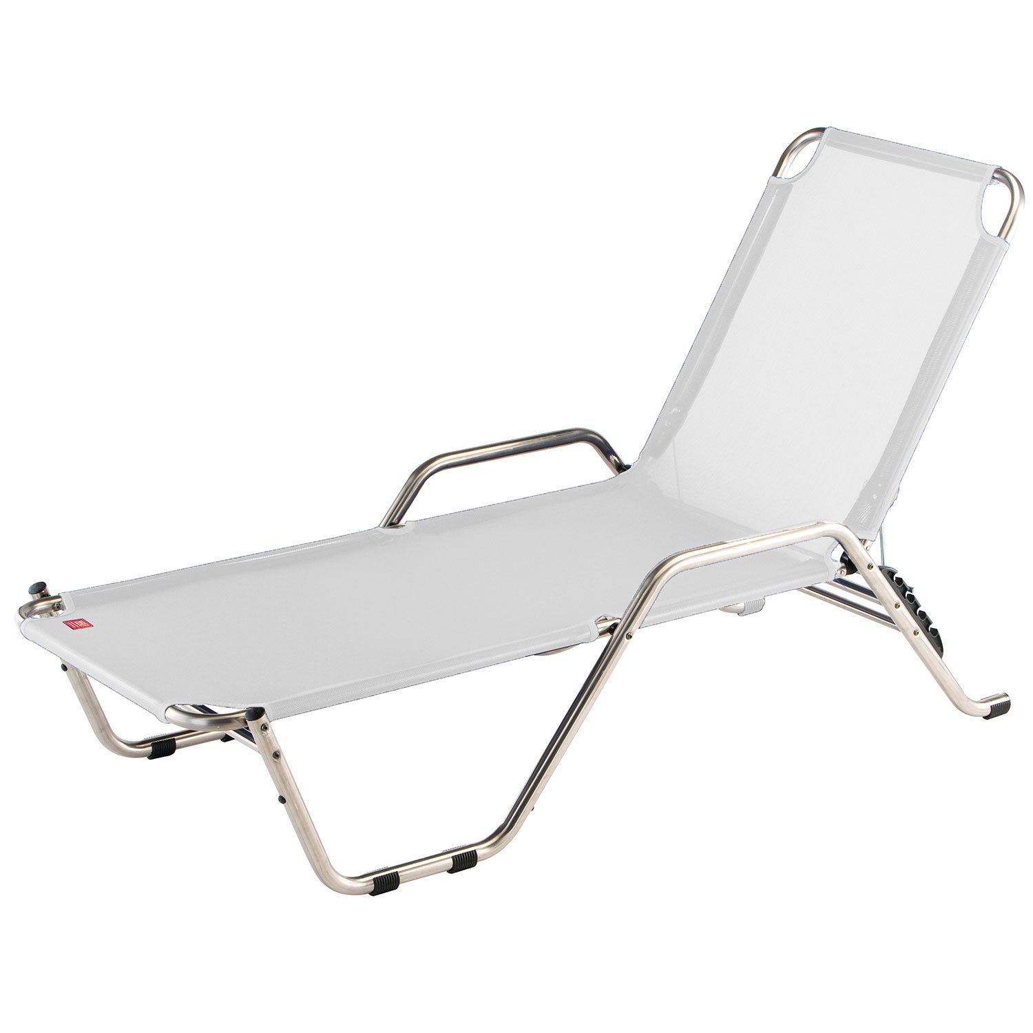 River Sonnenliege weißes Aluminium