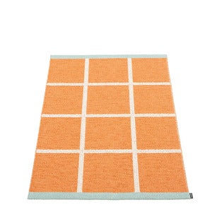 Gewebter Teppich Criss Pop Pale Orange